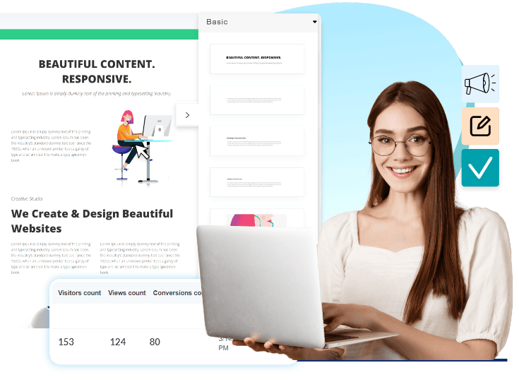 Drag and Drop Landing Page Builder